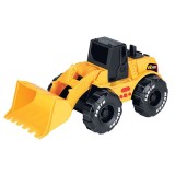 Buldozer de santier cu lumini si sunet, Galben, ATU-089532, Plastic, Oem