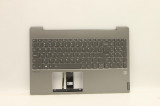 Carcasa superioara cu tastatura palmrest Laptop, Lenovo, IdeaPad S540-15IML Type 81NG, 5CB0U42538, HQ2090062100011, Mineral Grey, iluminata, layout US