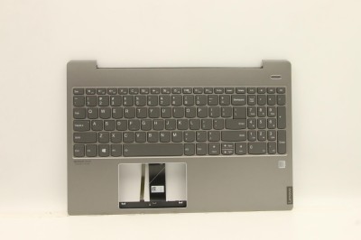Carcasa superioara cu tastatura palmrest Laptop, Lenovo, IdeaPad S540-15IML Type 81NG, 5CB0U42538, HQ2090062100011, Mineral Grey, iluminata, layout US foto