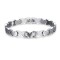 Bratara magnetica din otel inoxidabil, silver, model SY428