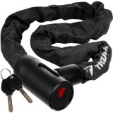 Antifurt bicicleta cu lant Trizand 90 cm, 2 chei, negru
