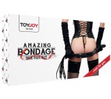 Cumpara ieftin Set BDSM ToyJoy Amazing Bondage &ndash; 8 Piese din Piele Ecologică și Metal, pentru Cupluri