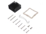 Radiator Negru cu Aripioare 35x35x19.5mm