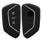 Husa Cheie Auto pentru VW - 3 Butoane, Silicon, Negru, 52650.91
