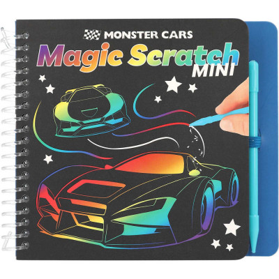 Carte Mini Magic Scratch Monster Cars Depesche PT12116 foto