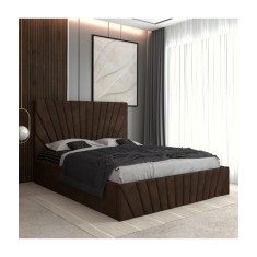 Pat Tapitat Toma Maro + Saltea Lux Ortopedica 160x200cm