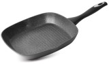 Tigaie grill MagicHome Black Line 28 cm, antiaderenta, pentru inductie