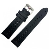 Curea unisex din piele naturală, stil vintage, perforată, 18 / 20 / 22 / 24 /