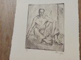 Ion Neagoe, pictor (1933 &ndash; 1991) GRAVURA, Scene gen, Cerneala, Realism