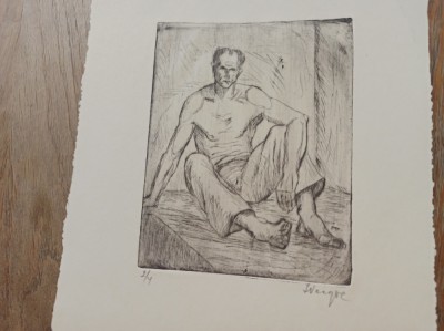 Ion Neagoe, pictor (1933 &amp;ndash; 1991) GRAVURA foto