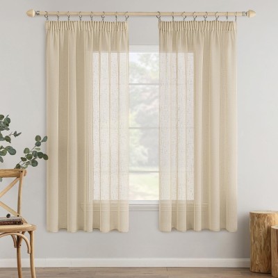 Set 2 Bucati Draperie, 140 X 175 Cm, Alb - CN foto