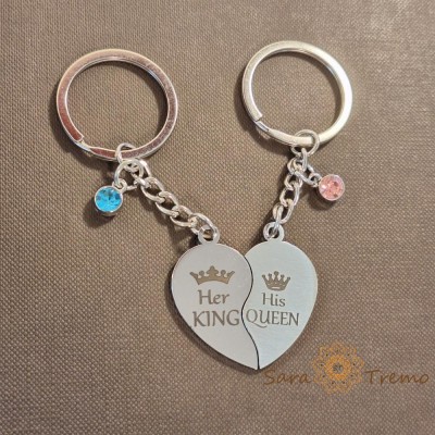 Set brelocuri , zHer King His Queen, , model nou foto