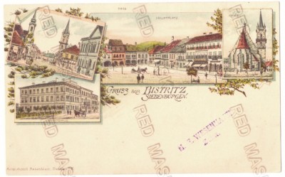 5517 - BISTRITA, Litho, Romania - old postcard - unused foto