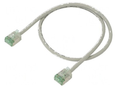 Cablul patch U/FTP Cat 8.1 0,5m LSZH gri 32AWG foto