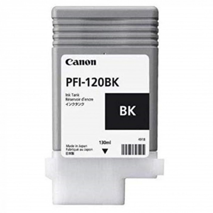 Cartus cerneala canon pfi-120bk black capacitate 130ml pentru canon tm 200/205/300/305.