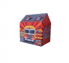 Cort tip casuta Statia de pompieri pentru baieti, 95x72x102 cm