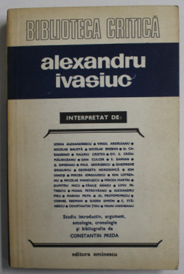 ALEXANDRU IVASIUC interpretat de SORIN ALEXANDRESCU ,.. ION IANOS ,.. MIHAI UNGUREANU , 1980 foto