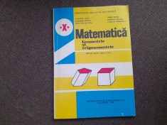 Augustin Cota - Matematica, geometrie si trigonometrie, manual clasa a X-a
