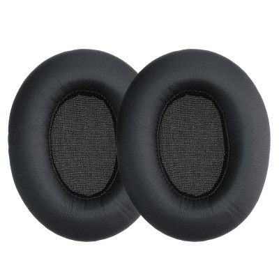 Set 2 Perne de urechi pentru casti TaoTronics BH060, Kwmobile, Negru, Piele ecologica, 52687.01 foto