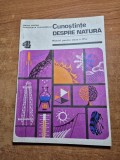 cunostinte despre natura - pentru clasa a 4-a - din anul 1982