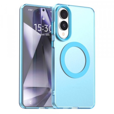 Husa MagSafe pentru Samsung Galaxy S25 Edge S937, Techsuit, CandyCase, Albastra foto