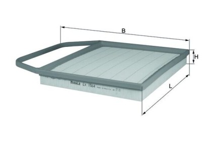 MAHLE LX 1564 Filtru aer foto
