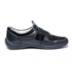 Pantofi dama medicali din piele naturala, ultra confort MED+LINE , BRD445N Negru