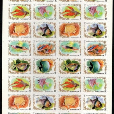 Ajman 1972 4 x Tropical fish imperf. Mi.1312B-19B MNH CE.010