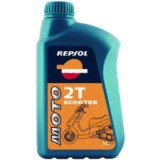 Ulei Scooter 2T Repsol 1L, Sintetic, Protectie Uzura, Minim Fumat, JASO FD, API TC