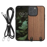 Husa Kwmobile pentru Apple iPhone 14 Pro Max, Maro, Lemn, KWM000022PF001C, Silicon, Carcasa