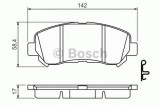 Set placute frana,frana disc NISSAN X-TRAIL (T31) (2007 - 2013) BOSCH 0 986 494 501