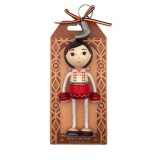 Papusa din lemn, Fetita in costum popular, MB119