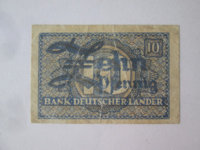 Germania Zona de ocupatie USA-UK 10 Pfennig 1948 BDL foto