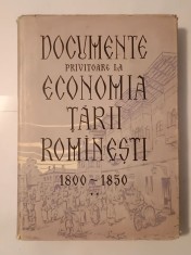 Documente privitoare la economia Țării Rom&acirc;nești 1800-1850, culese de I. Cojocaru (vol. II)