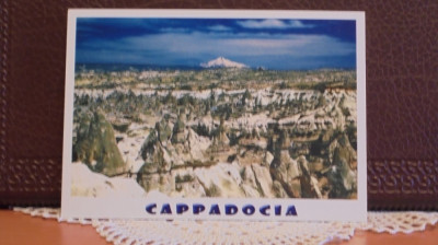 TURCIA - CAPPADOCIA - VEDERE AERIANA - CU STANCILE DE CALCAR - NECIRCULATA- foto
