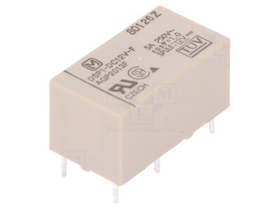 Releu electromagnetic 12V DC, SPST-NO + NC foto