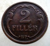 7.053 UNGARIA WWI 2 FILLER 1939 BP, Europa, Bronz