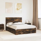 Cumpara ieftin Cadru de pat Stejar fumuriu 150 x 200 cm Lemn prelucrat