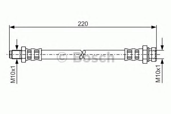 Conducta / cablu frana MITSUBISHI PAJERO II Canvas Top (V2_W, V4_W) (1990 - 2000) BOSCH 1 987 476 345