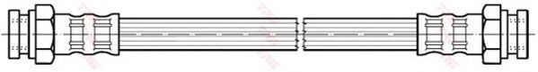 Conducta / cablu frana FIAT MULTIPLA (186) (1999 - 2010) TRW PHA221