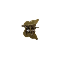 Clema par mini model fluturas verde 2 cm, plastic rezistent, sistem arc metalic, 1 bucata