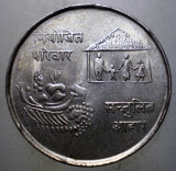 C.359 NEPAL FAO 10 RUPEES RUPII 2031/1974 XF/AUNC ARGINT, Asia