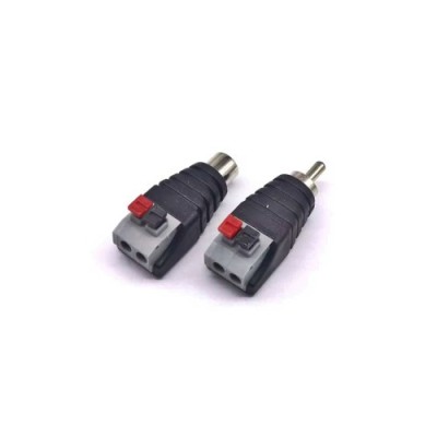 Mufa RCA mama / tata cu terminal push Automotive TrustedCars foto