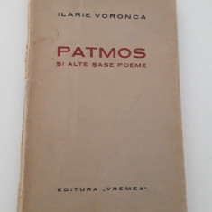 Carte veche Avangarda Ilarie Voronca Patmos si alte sase poeme