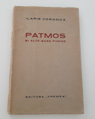 Carte veche Avangarda Ilarie Voronca Patmos si alte sase poeme foto