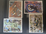 PC200 - China 1990 Picturi murale Dunhuang/ Sui Dynasty , serie MNH, 4v