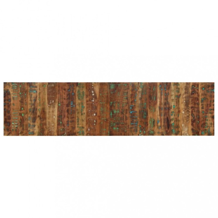 Gossi tablie de pat multicolora 200 cm lemn masiv recuperat