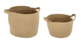 Cumpara ieftin Set 2 cosuri depozitare natur Candor &Oslash;20x15h; &oslash;25x20h