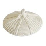 Bereta eleganta tricotata alba