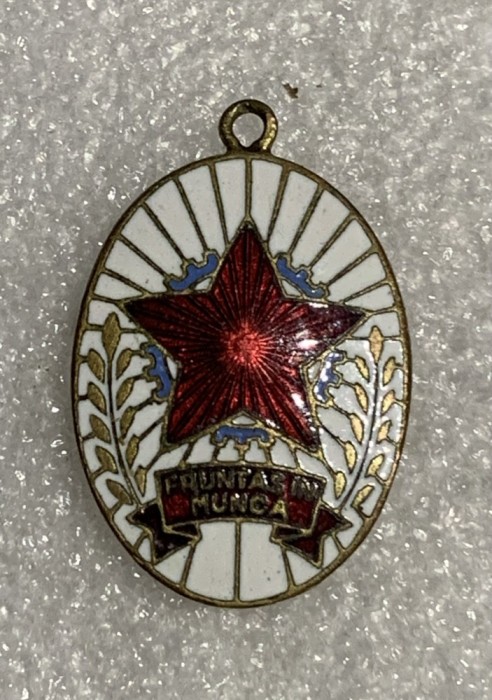 Insigna fruntaș &icirc;n muncă